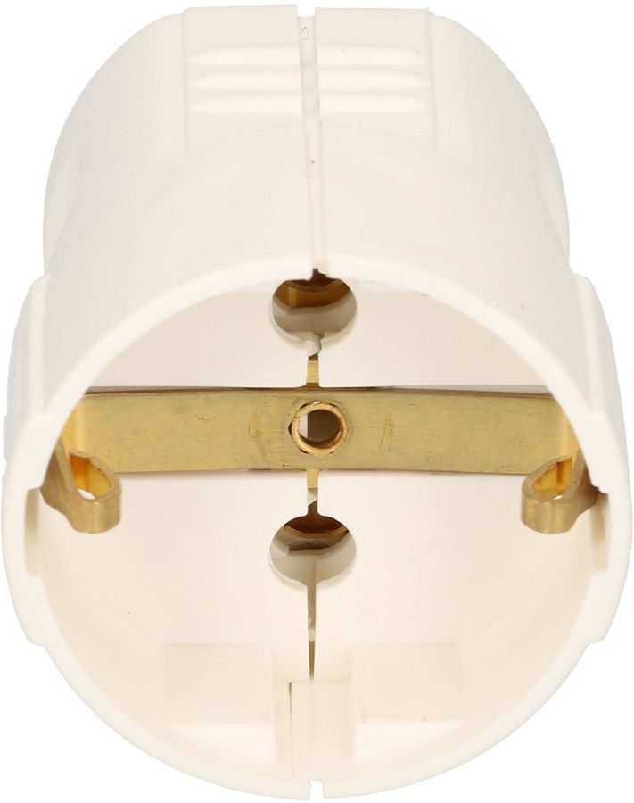 Kupplung Schuko weiss