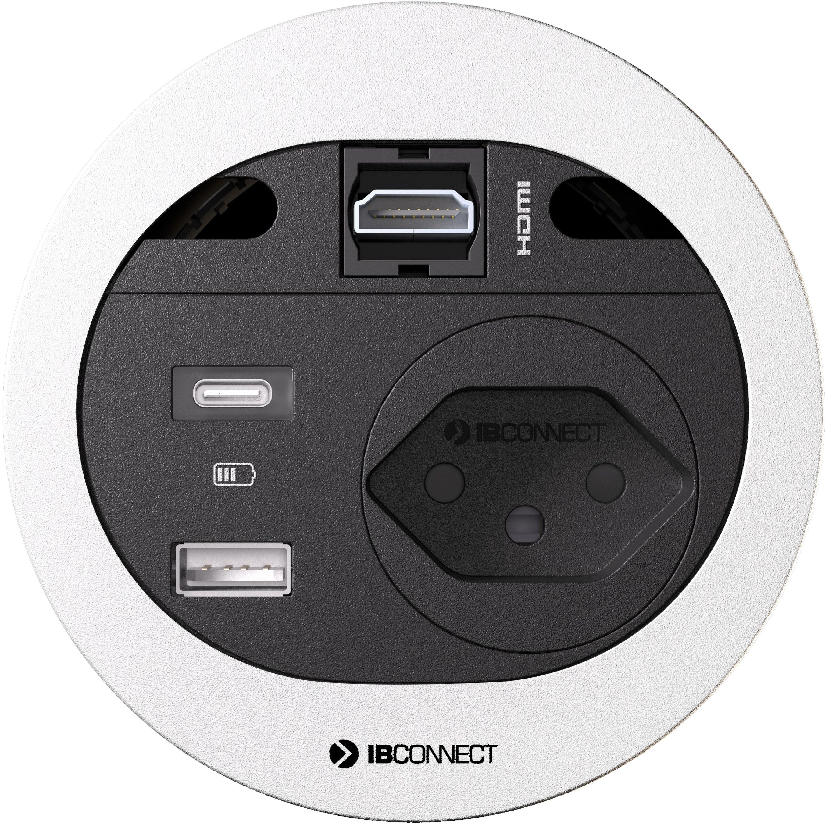 DIVUS Steckdoseneinheit weiss 1x Typ 13 1x USB A/C 1x HDMI