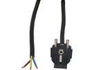 TD câble secteur H05VV-F3G1.5 3m noir Schuko