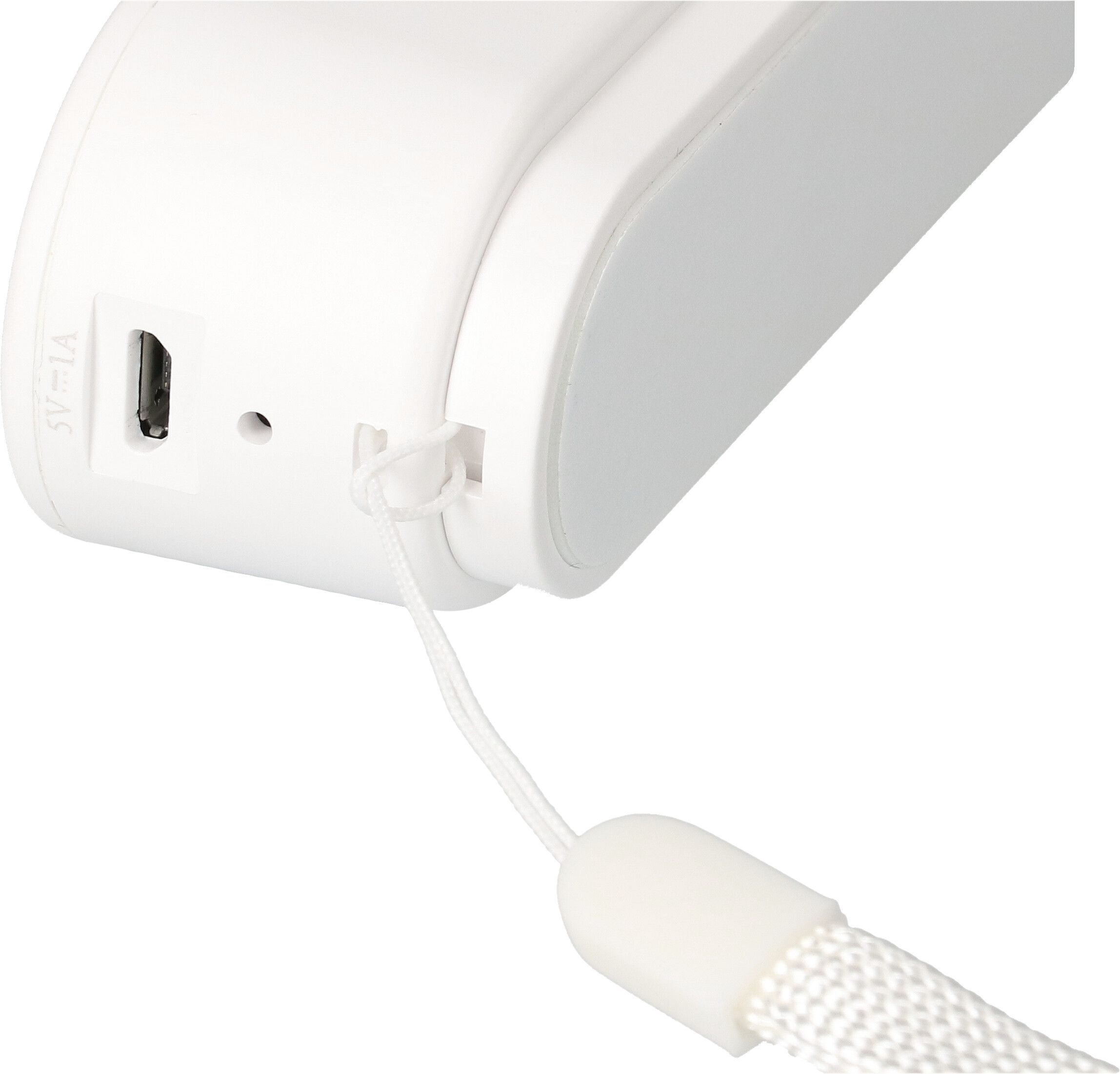 Rechargeable dimmable LED utility lamp in white