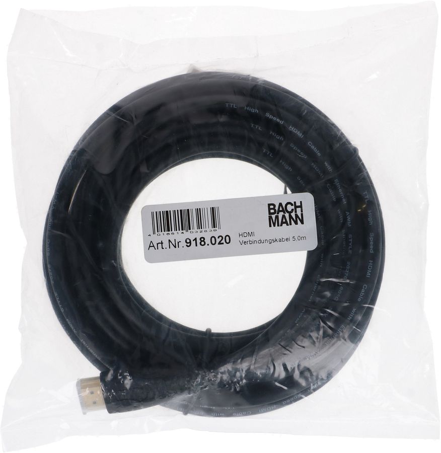 HDMI Anschlusskabel schwarz L=5,0m