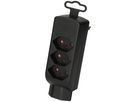 spina multipla Safety Line 4x tipo 13 3 poli nero BS