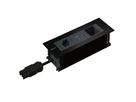 INTRO2.0 bloc multiprise noir 1x type 13 1x USB-C 60W 1x vide