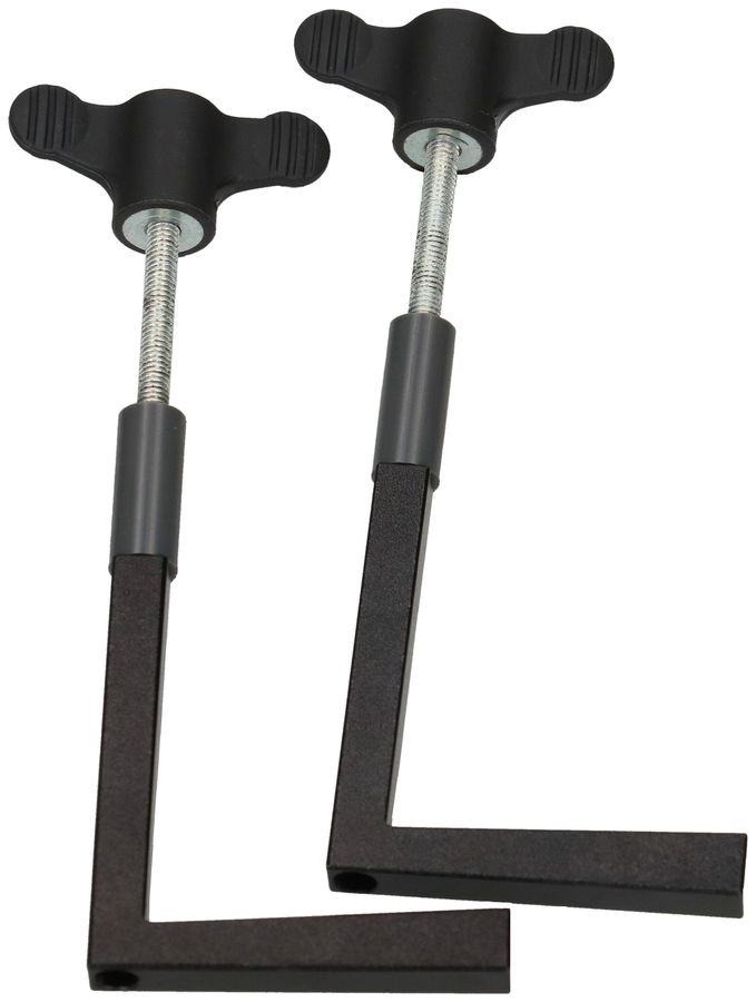 SUPRA Flügelgriff Befestigungsset schwarz / 2 Stück