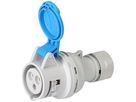 CEE-Kupplung 2P+E 230V/16A blau IP54
