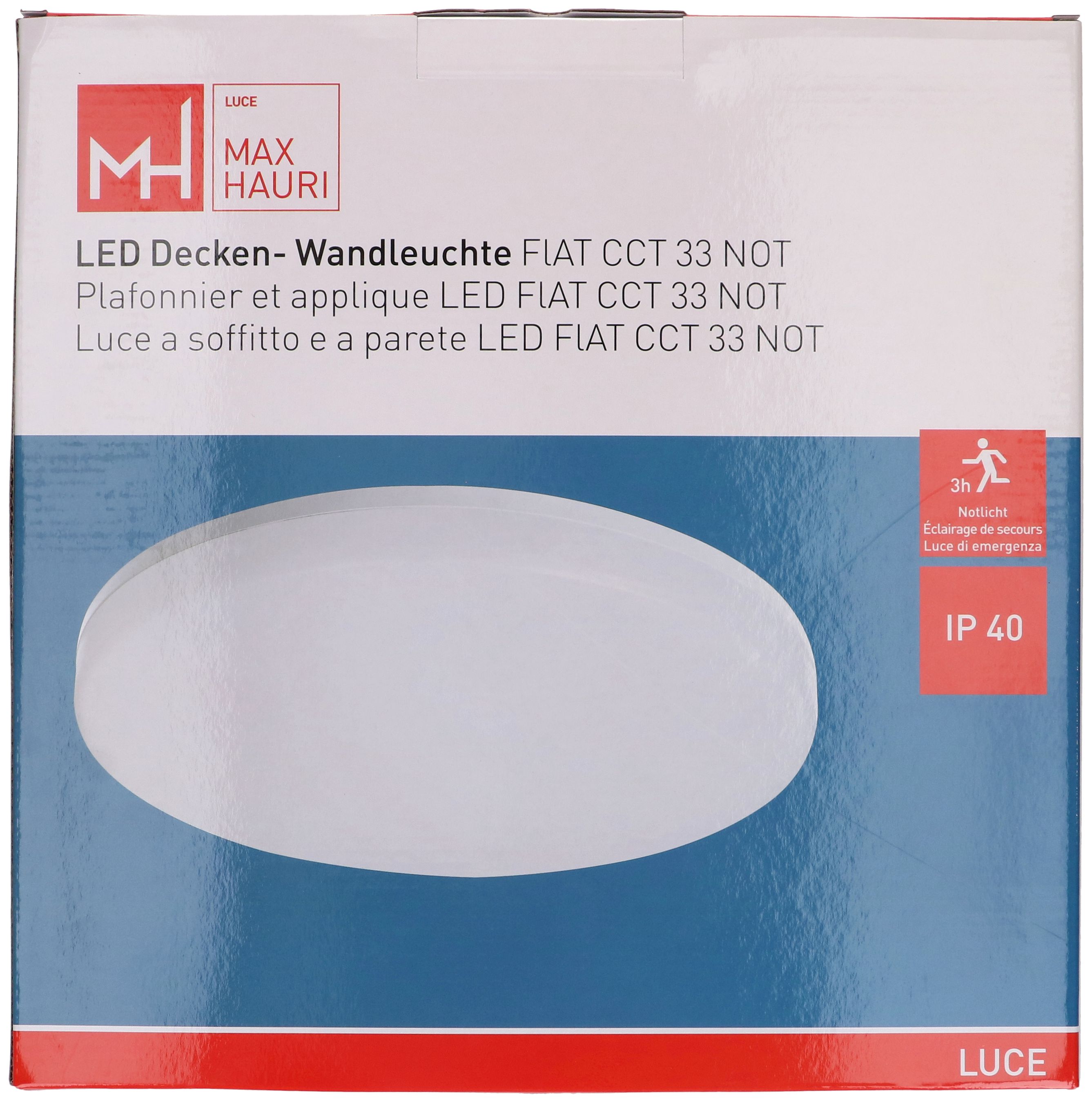 plafonnier et applique LED FLAT CCT 33 NOT 25W CCT 2750lm
