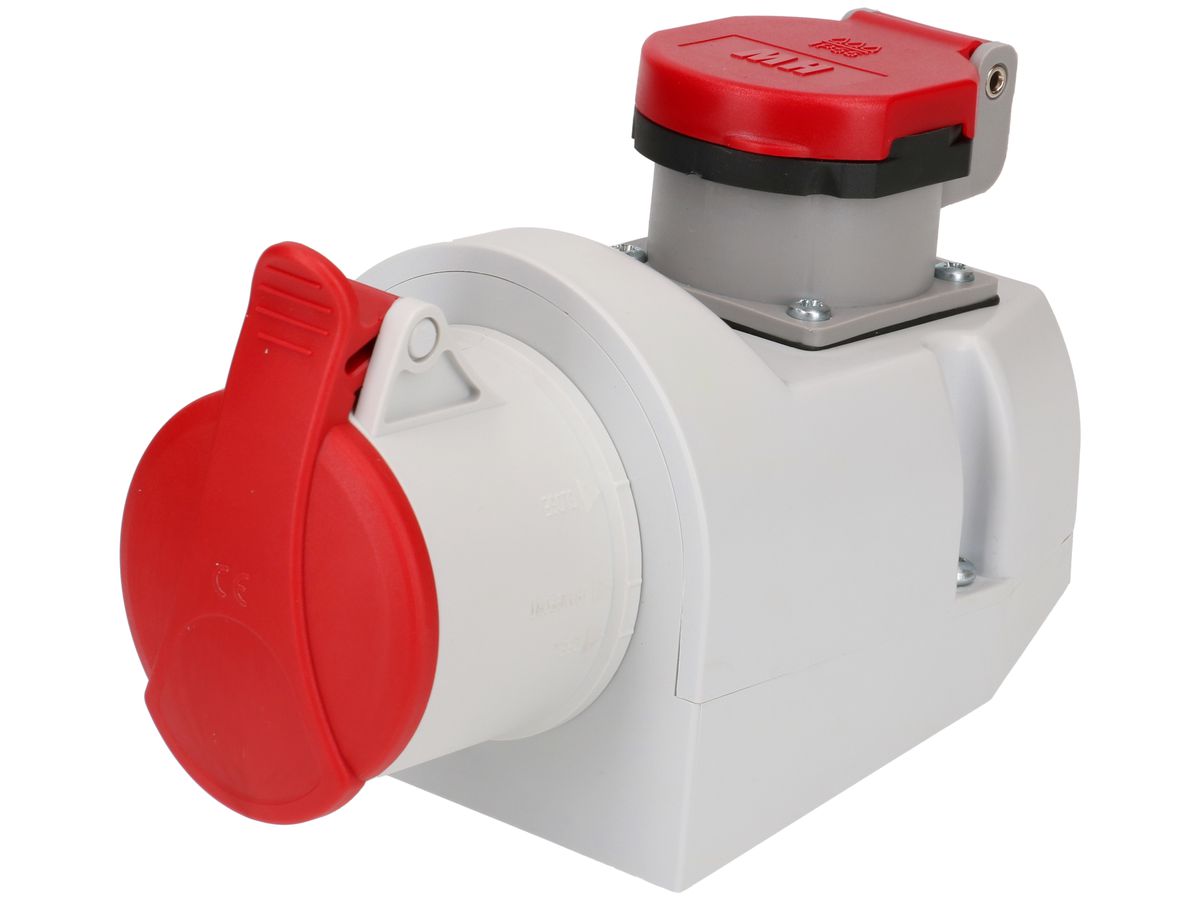 CEEWandsteckdose CEE165 + Steckdose Typ 25 IP55 MAX HAURI AG