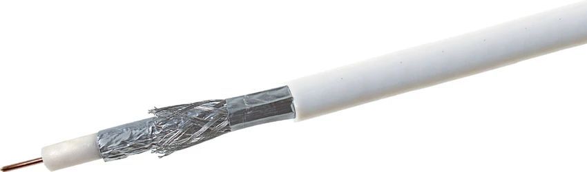 câble coaxial 90dB 30m blanc