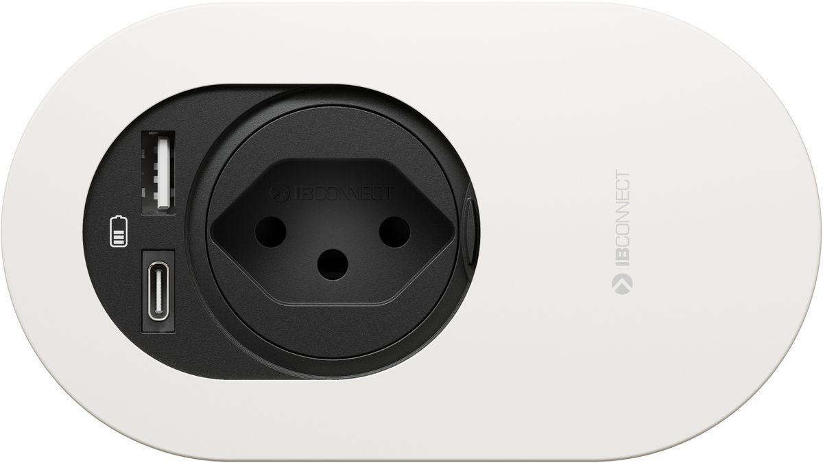 ORBIT Steckdoseneinheit weiss 1x Typ 13 1x USB-A/C