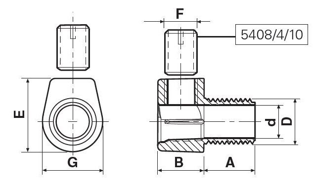 serre-câble mâle M10x1x8mm noir