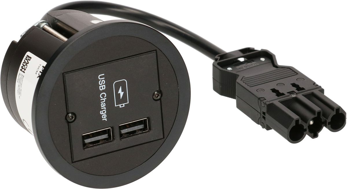 PIX Steckdose mit USB-Doppelcharger