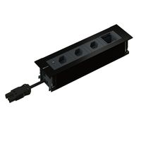 INTRO2.0 Steckdoseneinheit schwarz 3x Typ 13 1x Leermodul