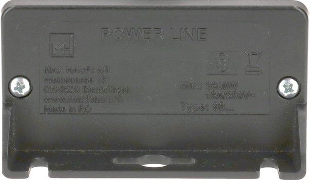 Steckdosenleiste Power Line 6x Typ 23 schwarz/orange 3.0m