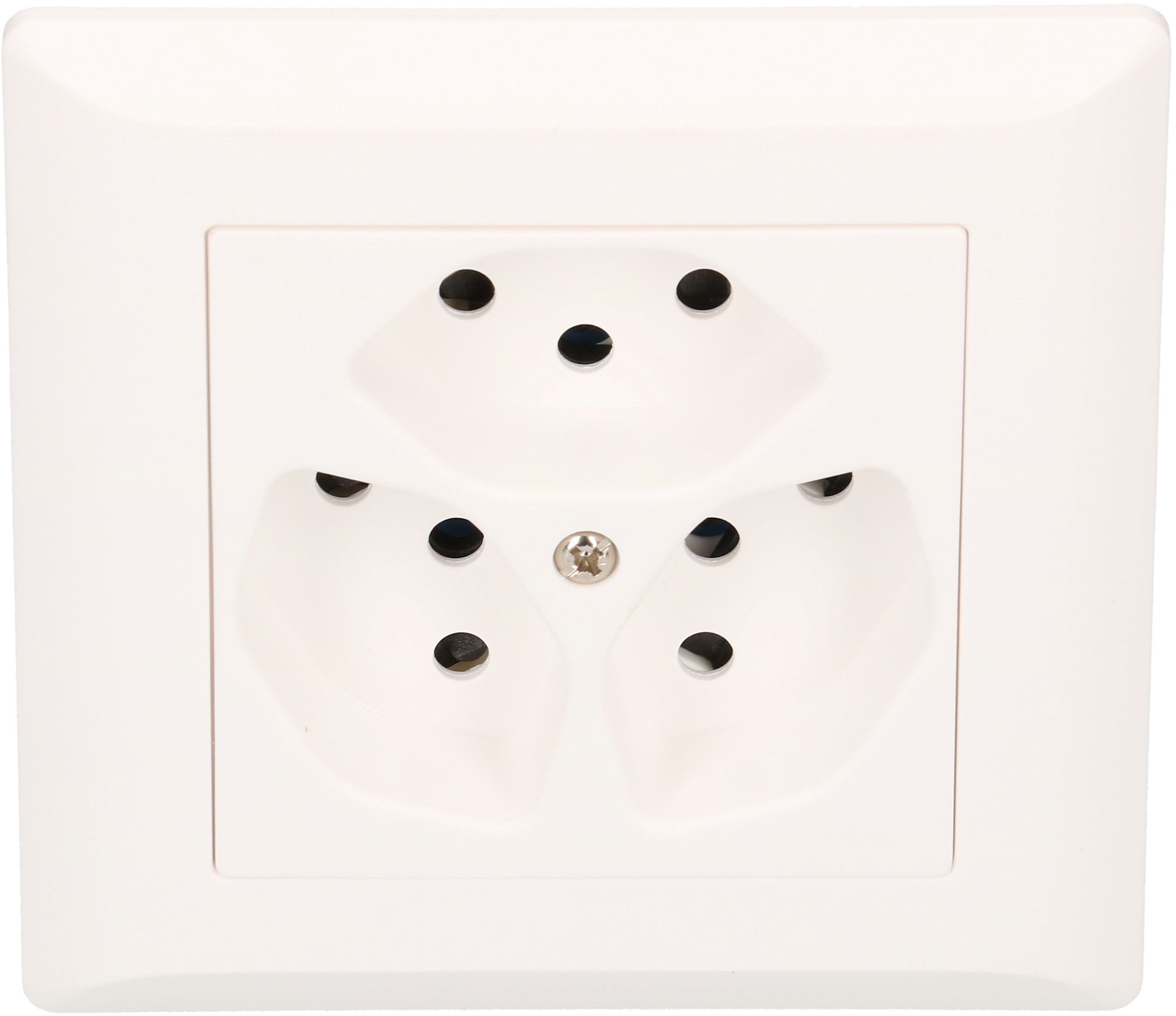 Steckdose 3x Typ 13 UP BS Kallysto weiss