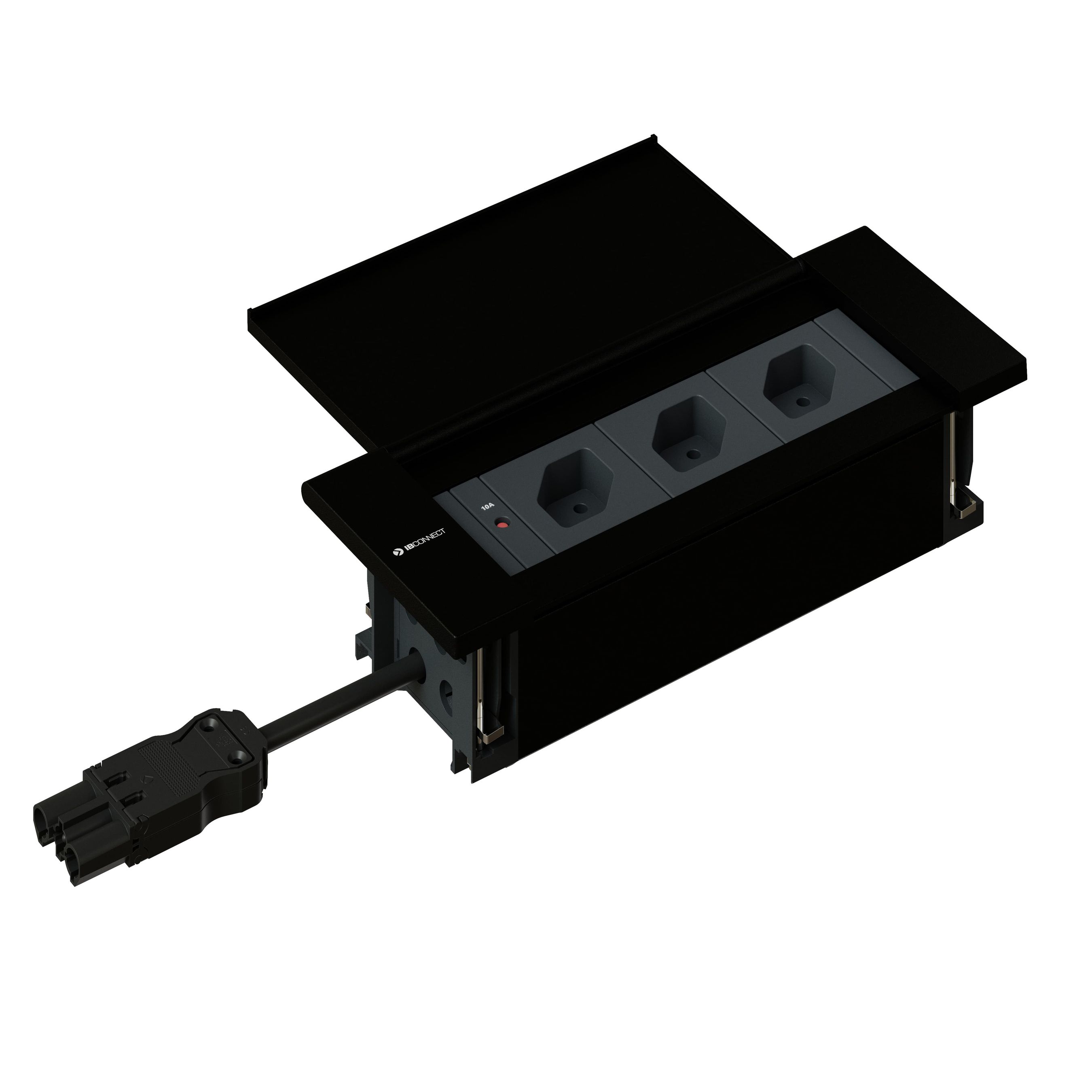 NEXO Steckdoseneinheit schwarz 3x Typ 13