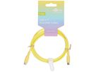 cavo di ricarica USB-C silicone 1.5m giallo