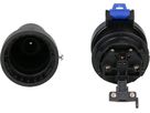 Kupplung Typ 13 3-polig schwarz/blau IP55