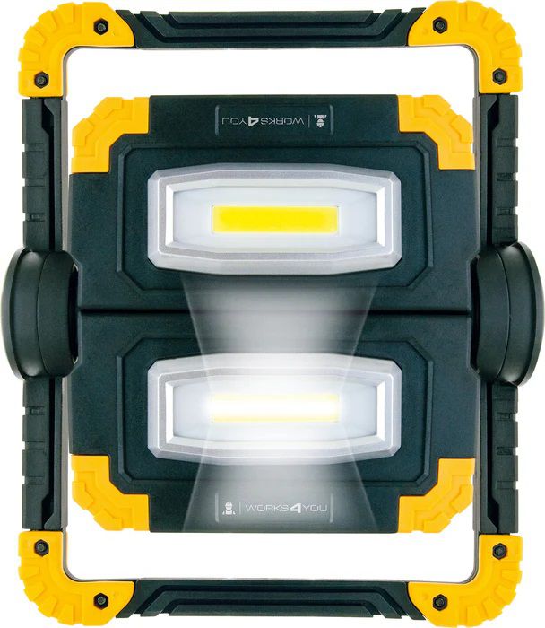 projecteur de travail rechargeable LED 2x 10W pivotant à 360°
