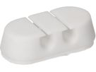 Double slots cable clips white