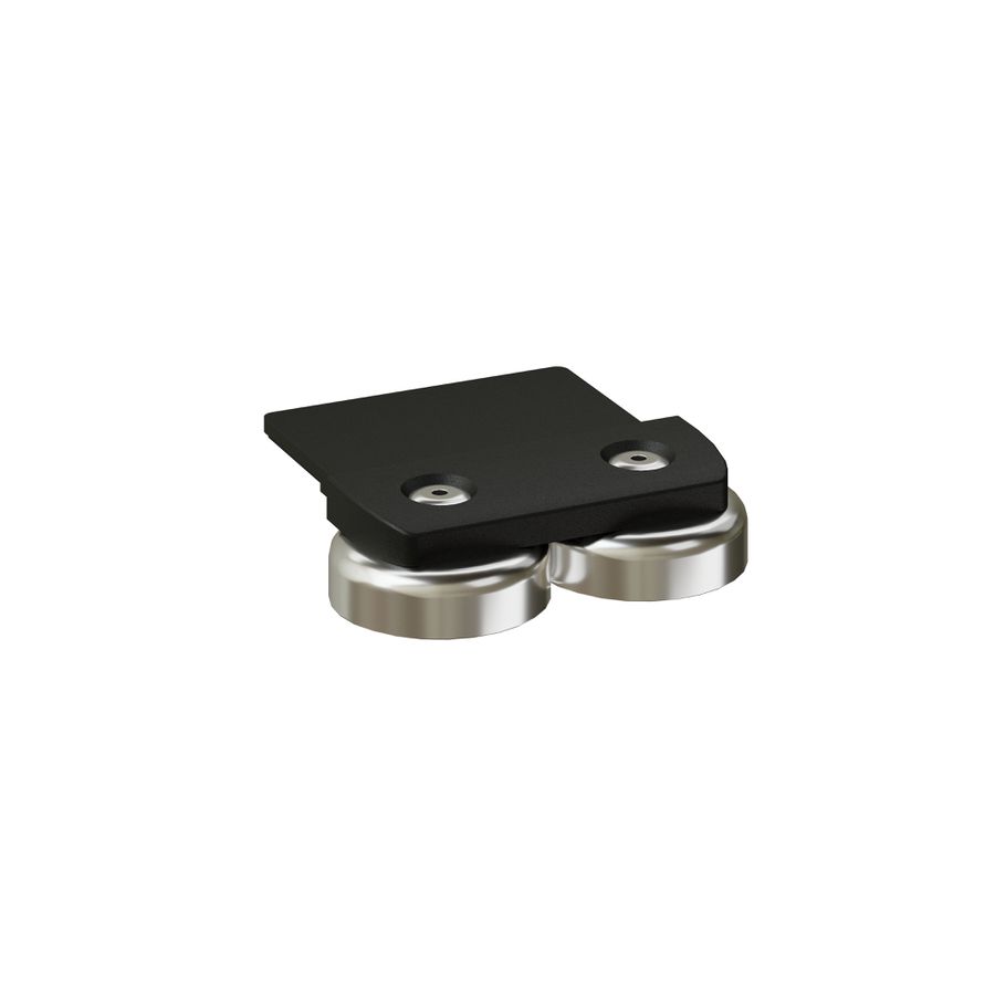 CUBO set di fissaggio piatto antracite con magnete / 2 pezzi