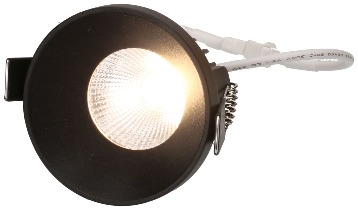 spot encastré à LED ATMA 68 noir 3000K 660lm 32°