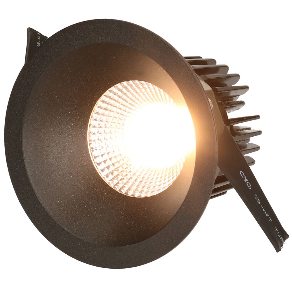 spot encastré à LED ATMO 80 DALI noir 3000K 960lm 38°