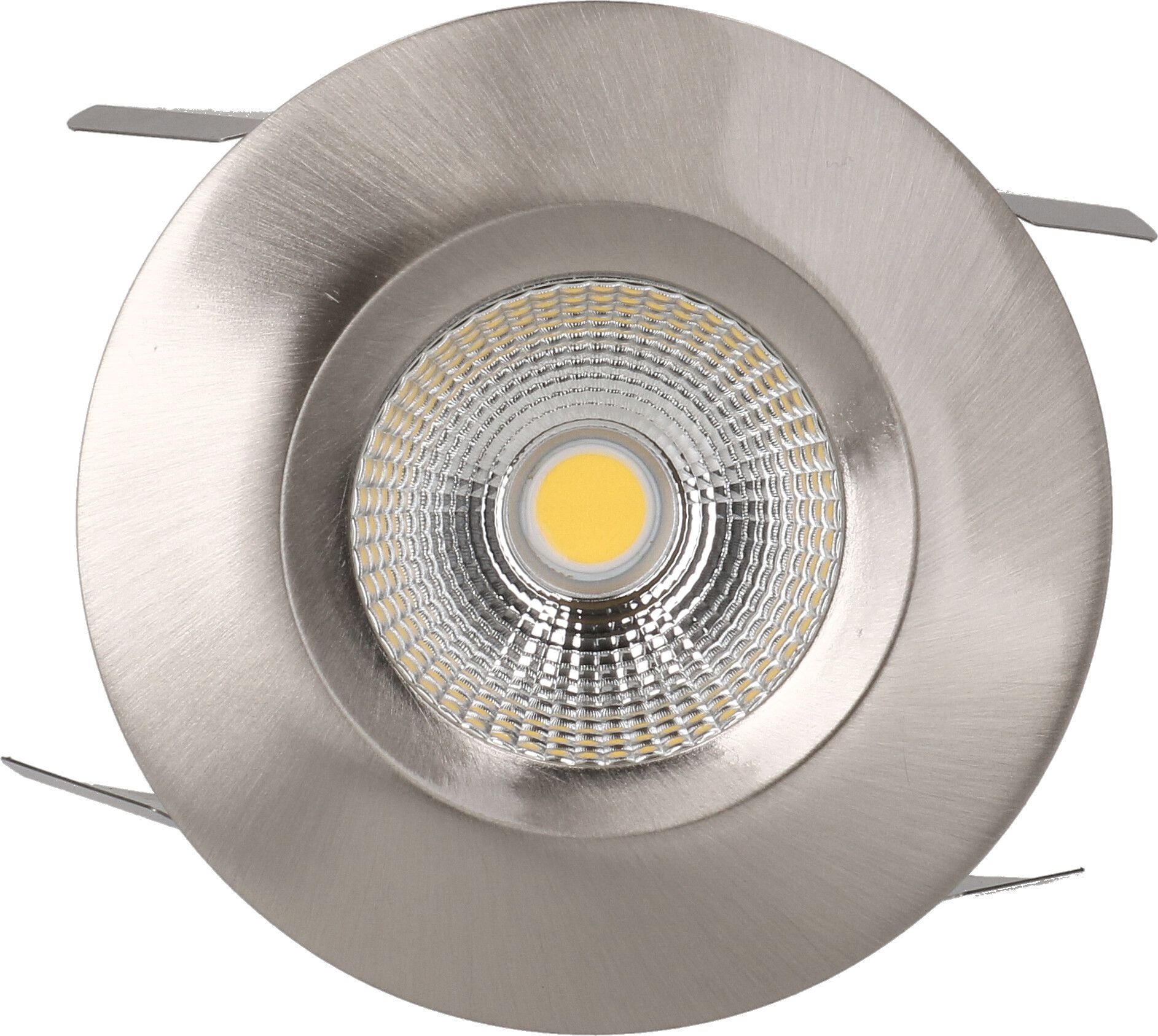 LED-Einbauspot WOODY Ø68 nickel gebürstet 3000K 660lm 60°