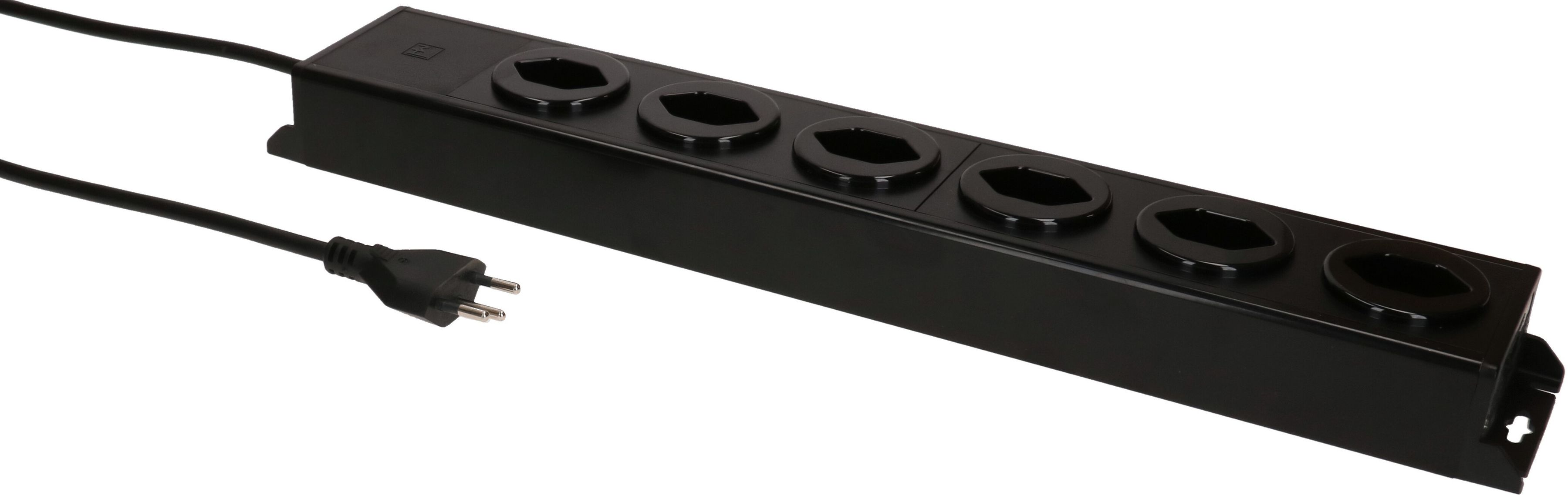 Steckdosenleiste Power Line 6x Typ 13 schwarz/schwarz 3.0m