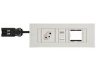 INTRO2.0 Steckdoseneinheit weiss 1x Typ 13 1x USB-A/C 1x Leer