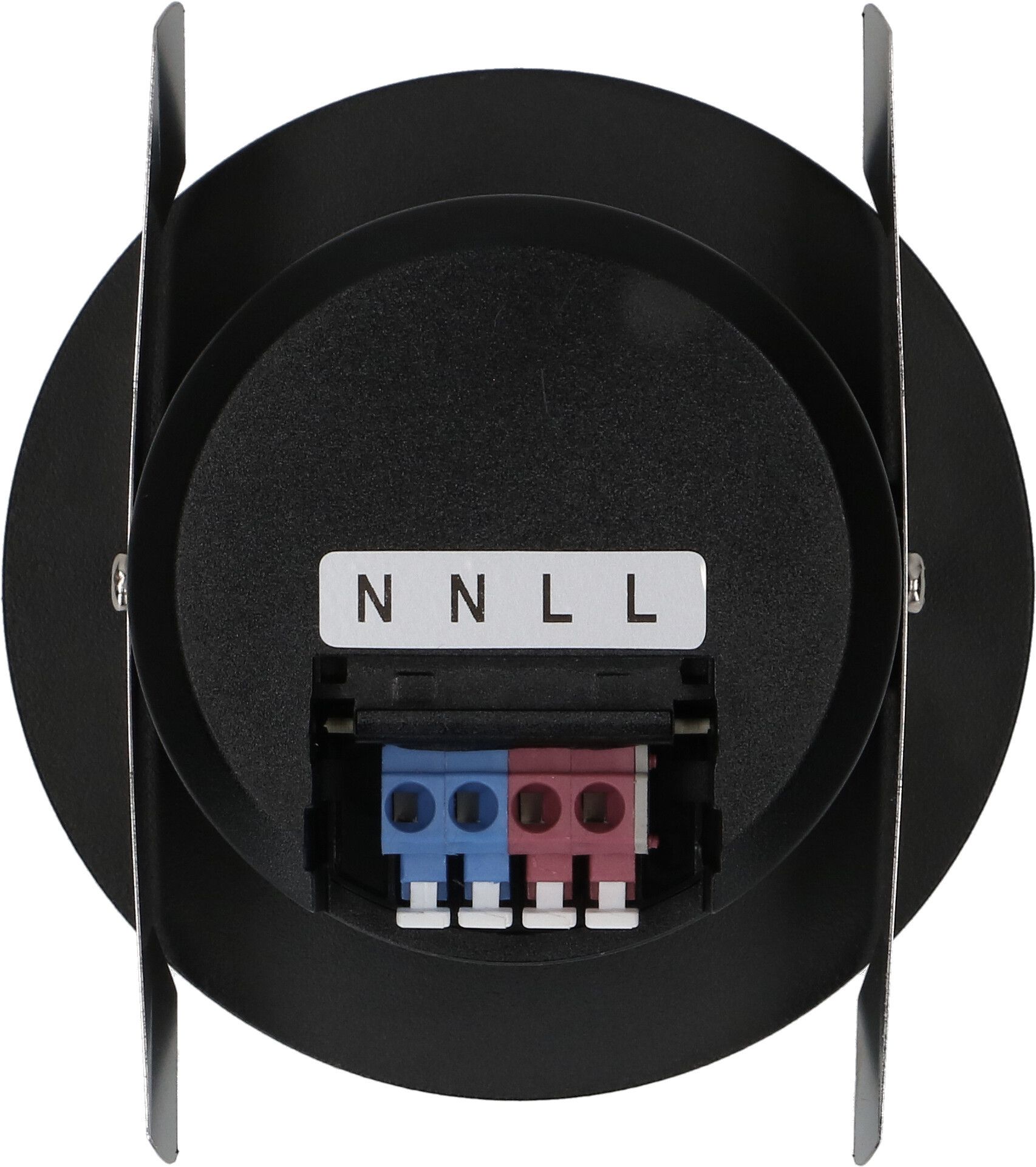 LED-Einbauspot WOODY Ø68 schwarz matt 3000K 660lm 60°