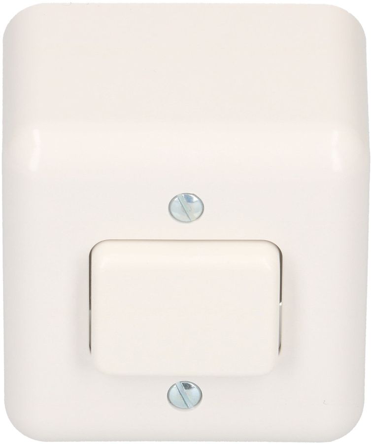 Druckschalter Schema 3 Gr.1x1 AP Mica Standard weiss