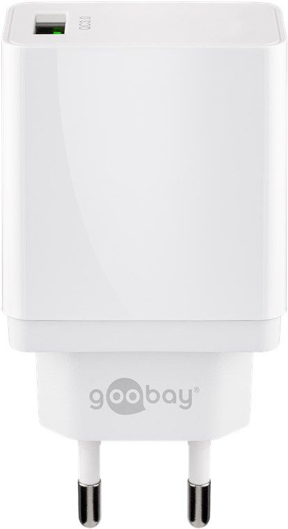 chargeur rapide USB QC 3.0 (18W) blanc
