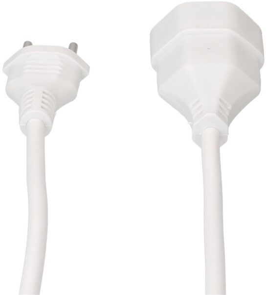 TD-Verlängerung H05VV-F3G1.0 5m weiss BS Typ 12 / Typ 13