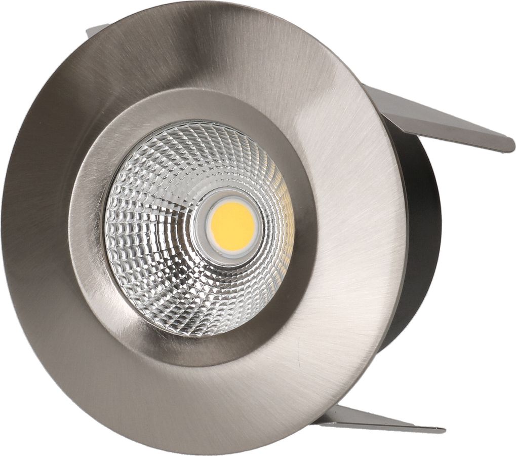LED-Einbauspot WOODY Ø68 nickel gebürstet 3000K 660lm 60°