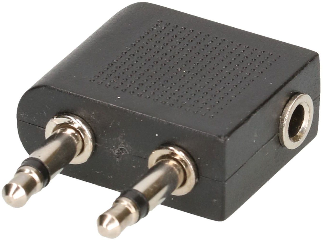 Audio-Flugzeugadapter schwarz