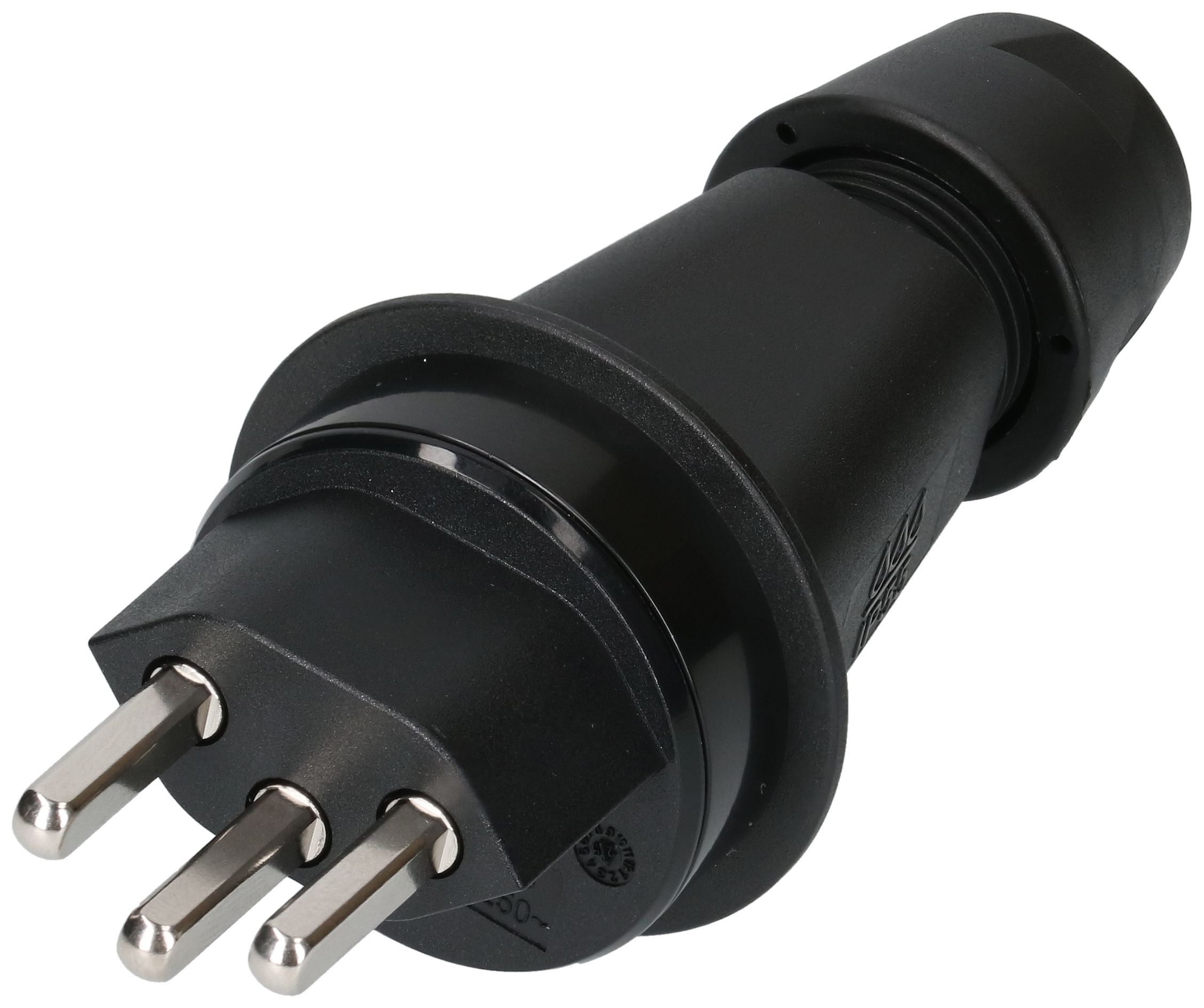 Stecker Typ 23 3-polig schwarz IP55