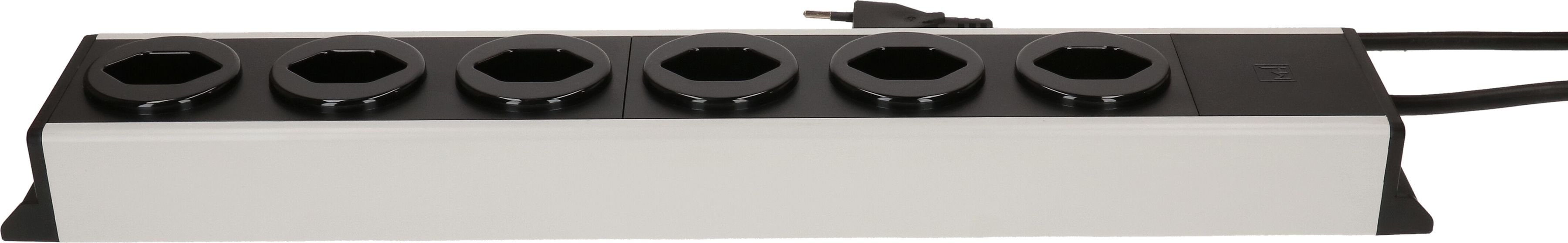 Steckdosenleiste Power Line 6x Typ 13 grau/schwarz 1.5m