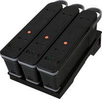 LIBERTY QIKPAC Bundle nero Charger Base e 3 pile con 2x USB-C 75W