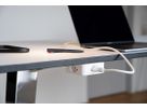 Steckdosenleiste Cube 3x Typ 13 schwarz / gold Sand USB 2m cli.