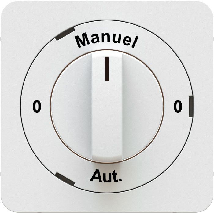 Dreh-/Schlüsselschalter 0-Manuel-0-Aut. Frontplatte priamos weiss