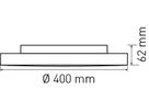 LED plafonnier AURA 400 PIR blanc 3000-5000K  PIR-Sensor