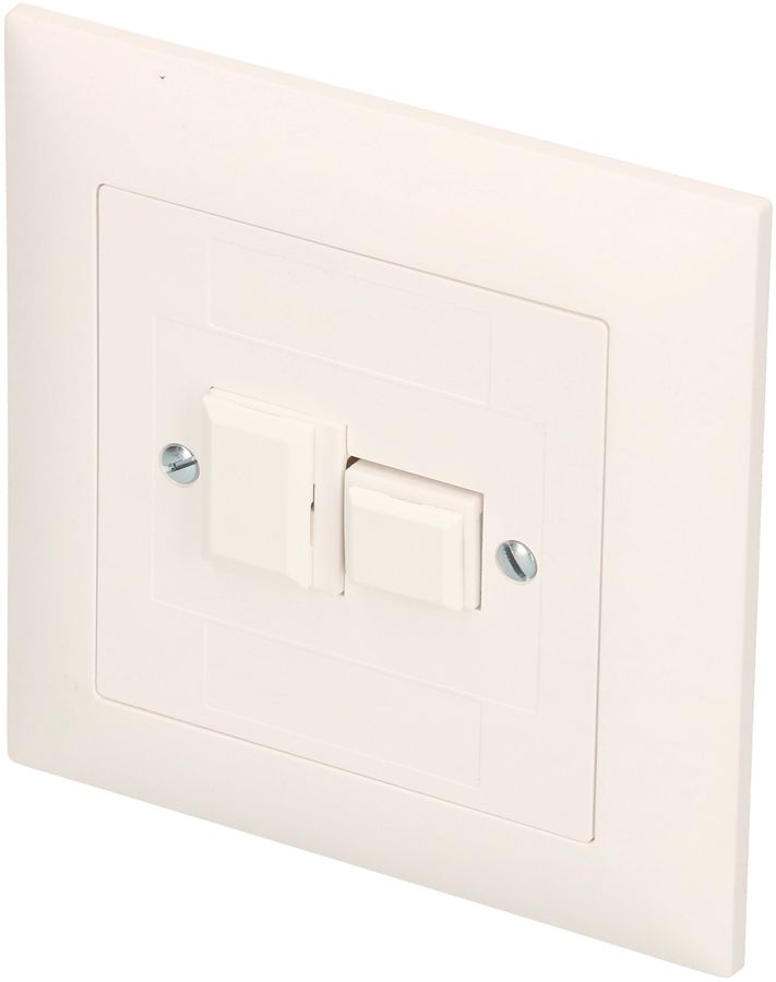 Telefon/Netzwerk 1xT+T83 1xRJ45 Kat. 5e UP EdizioDue weiss