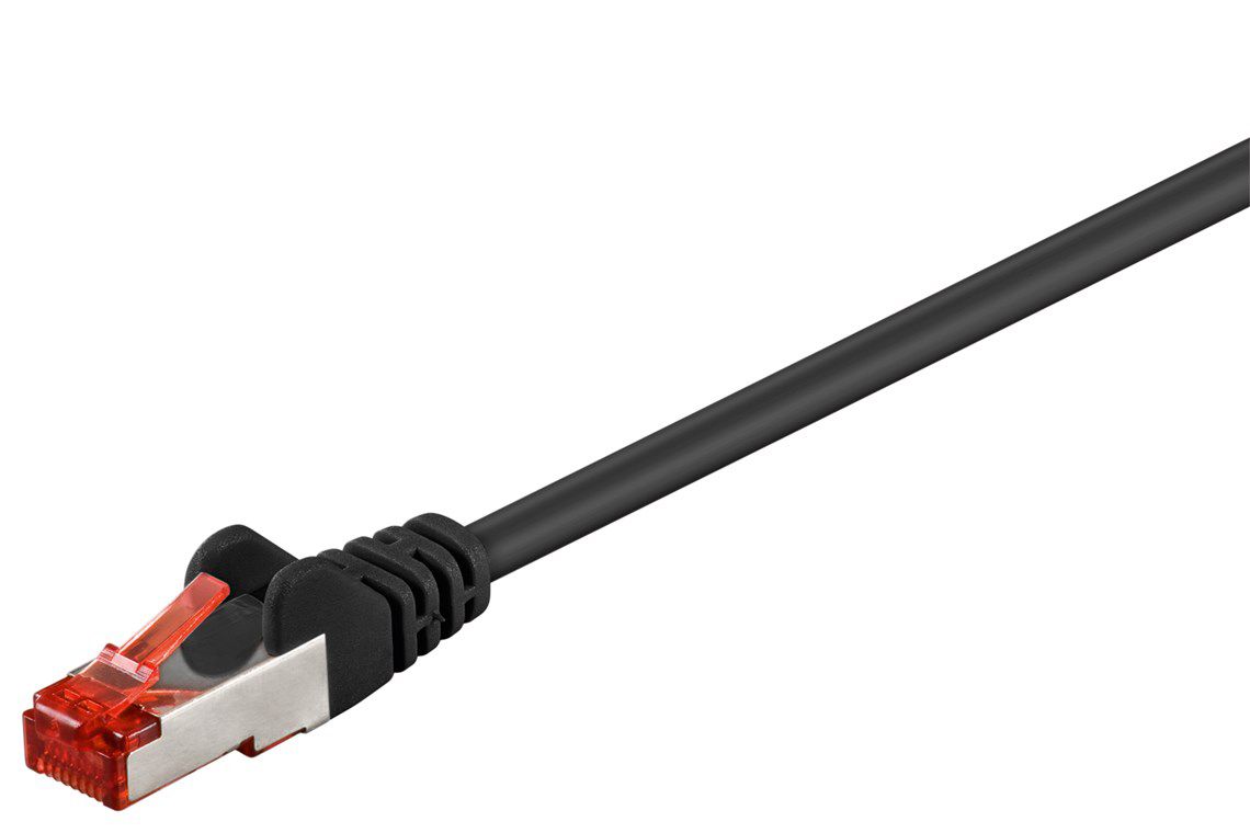 câble patch Cat. 6 S/FTP 0.25m noir