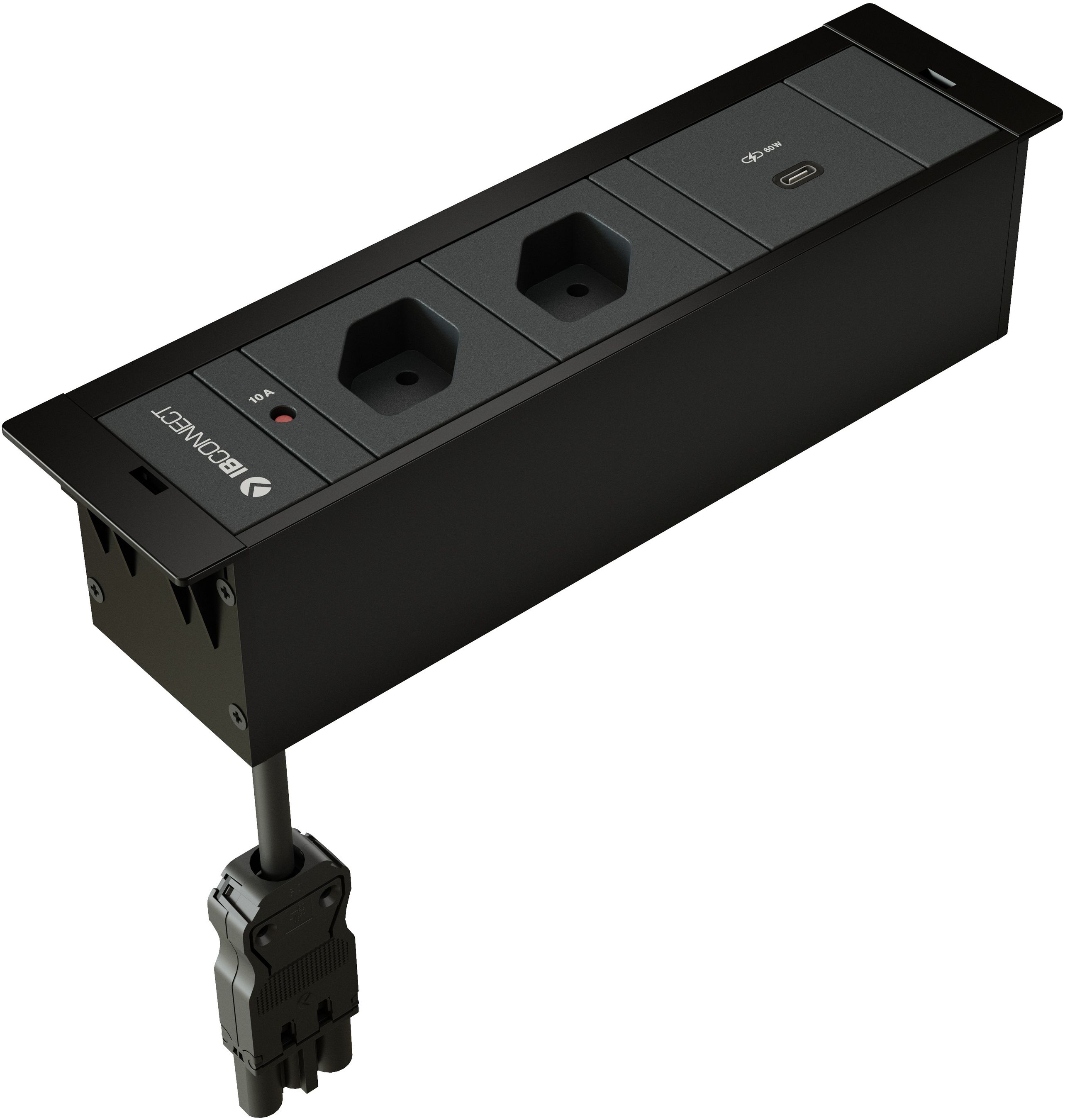 CUBOBOX presa multipla nero S 3 volte 2x tipo 13 1x USB-C 60W