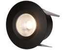 LED-Einbauspot WOODY Ø68 schwarz matt 3000K 660lm 60°