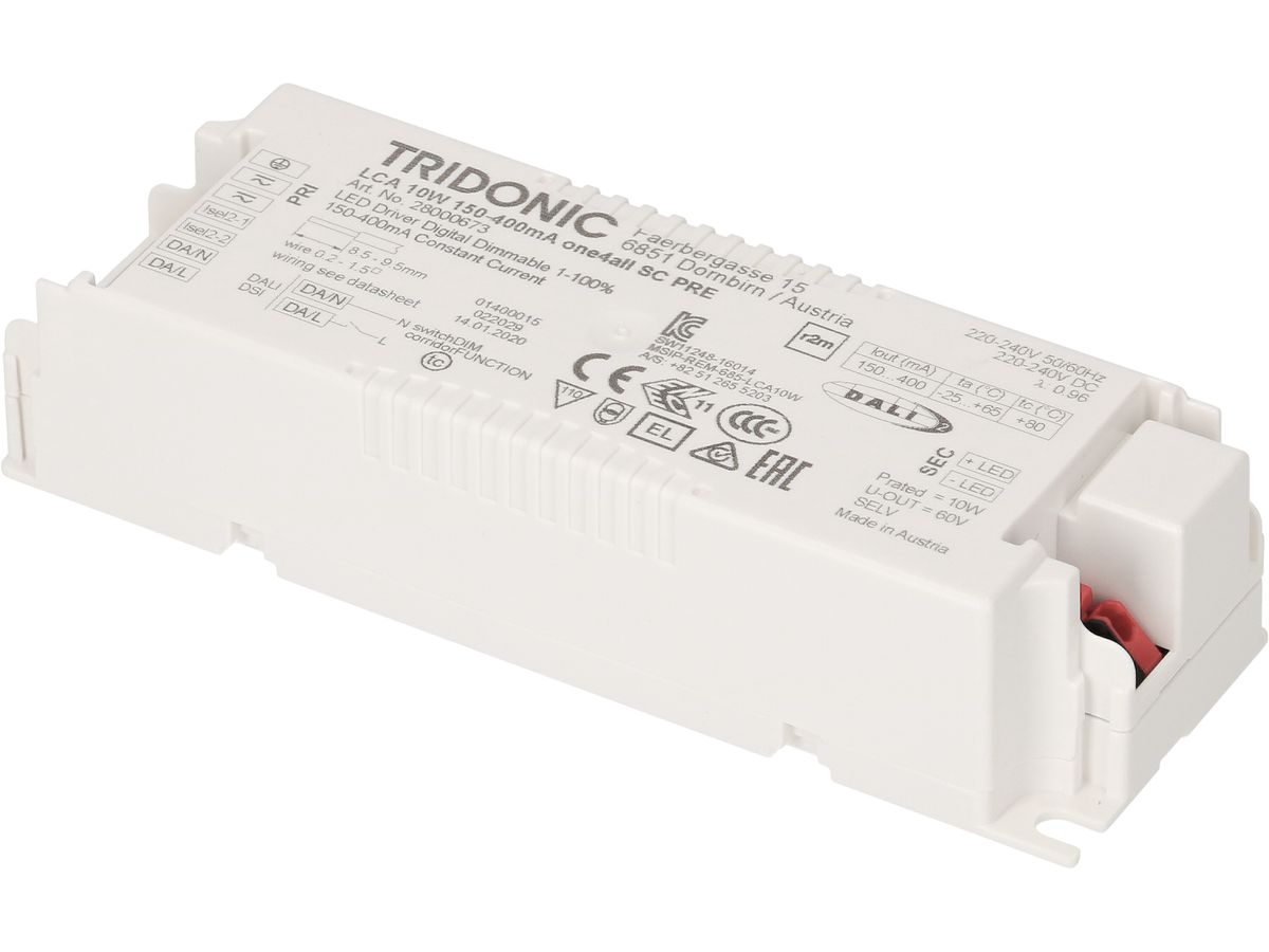 LED-Konstantstromtreiber DALI 150–400mA LCA one4all SC PRE