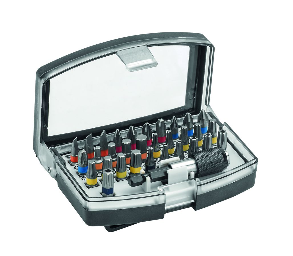 Bit-Satz 32-teilig PH PZ TX Hex SZ Magnethalter