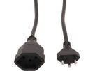 TD-Verlängerung H05VV-F3G1.0 3m schwarz Typ 12 / Typ 13