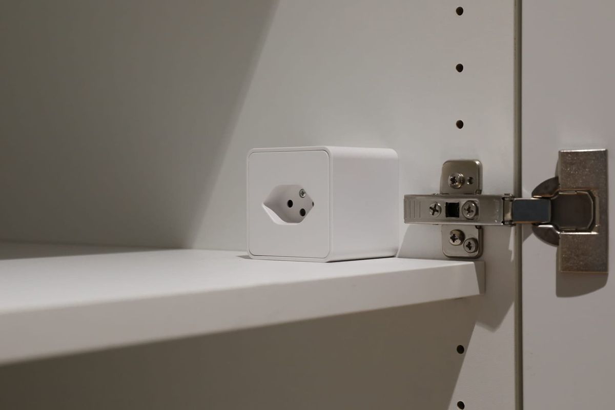 presa aggiuntiva 1x tipo USB C+C 13 compatta bianco