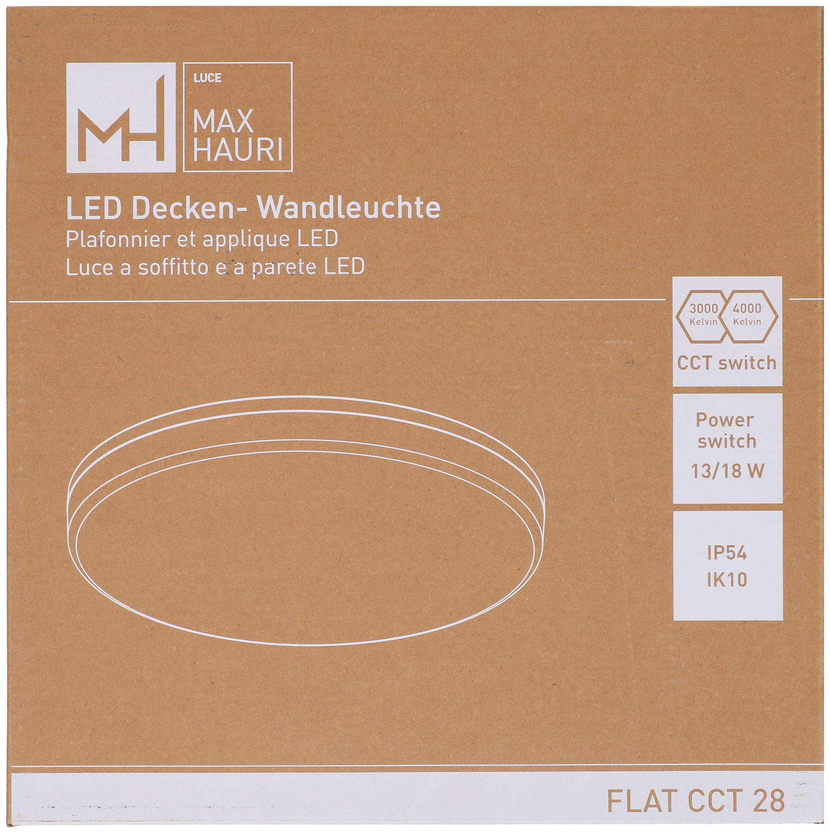 Deckenleuchte FLAT CCT 28 13/18W 1430/1980lm